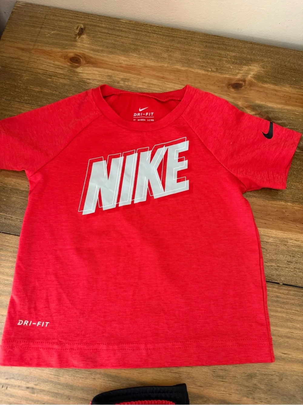 Nike Toddler Red Dri-FIT Outfit, Size 2T